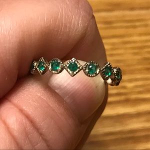 Avon Sterling Silver May Birthstone Ring
